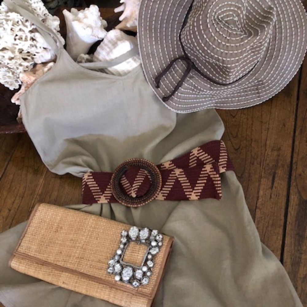 Women's Mango Casual Tan Linen Sundress 8